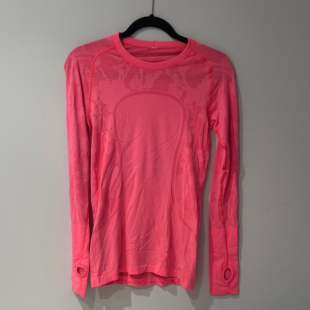 Lululemon Women's Pink Long Sleeve Top